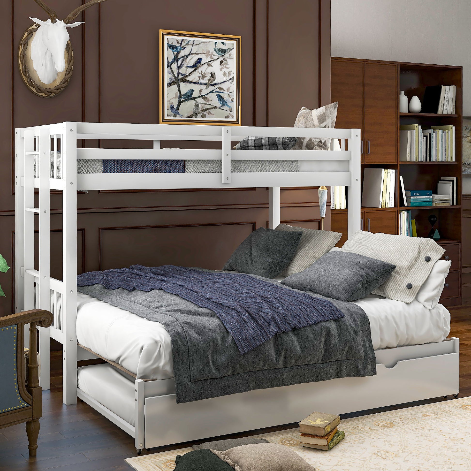 Smooth Mobility Bunk Bed With Trundle