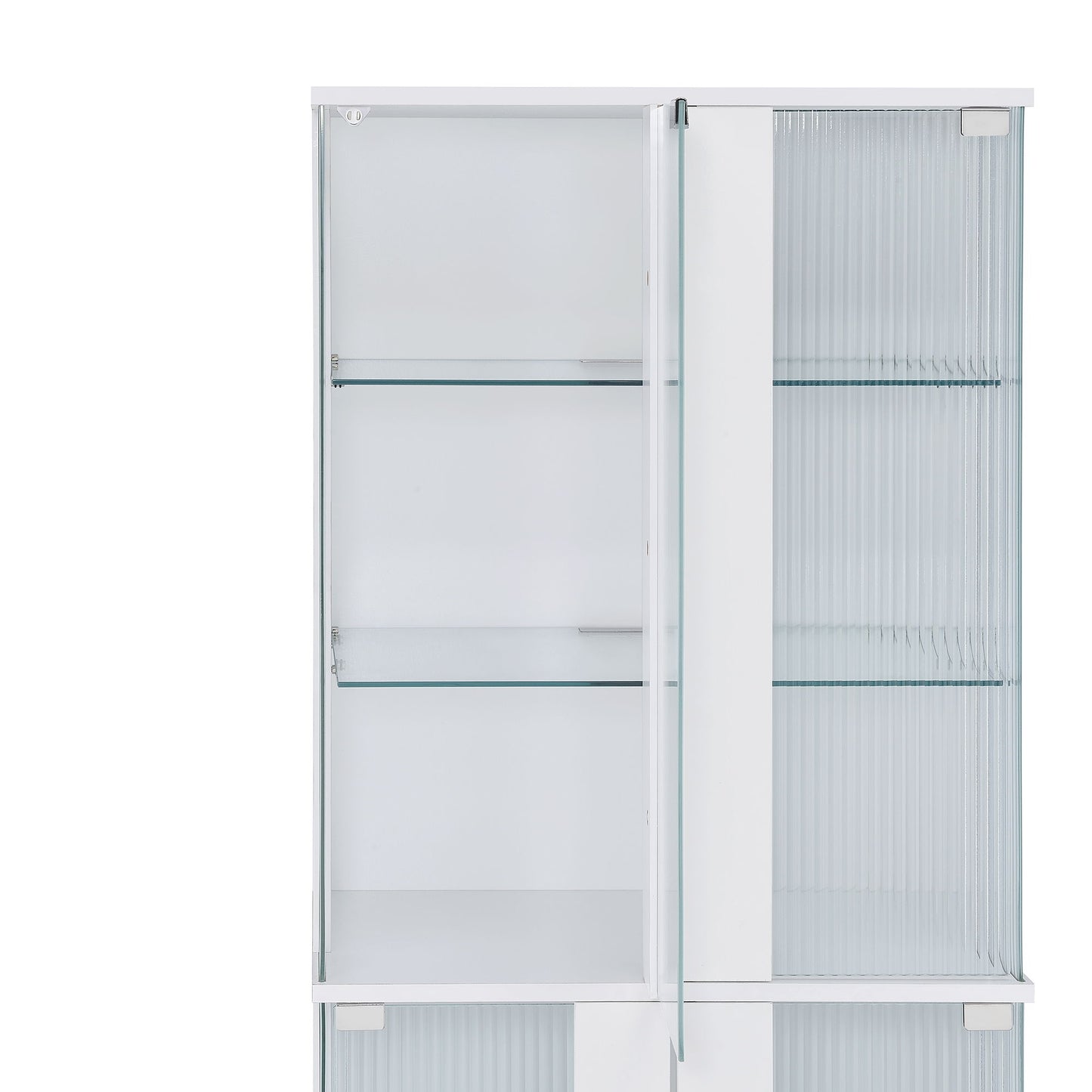 Chandra - Cabinet With LED - Glossy White