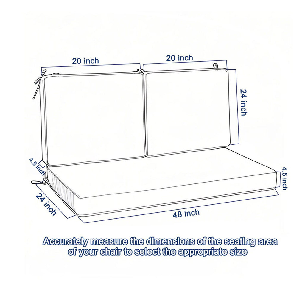 Deep Seat Waterproof Replacement Patio Chair Cushions For Patio Furniture