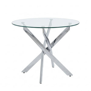 Round Dining, Kitchen Table For Dining Room - Chrome