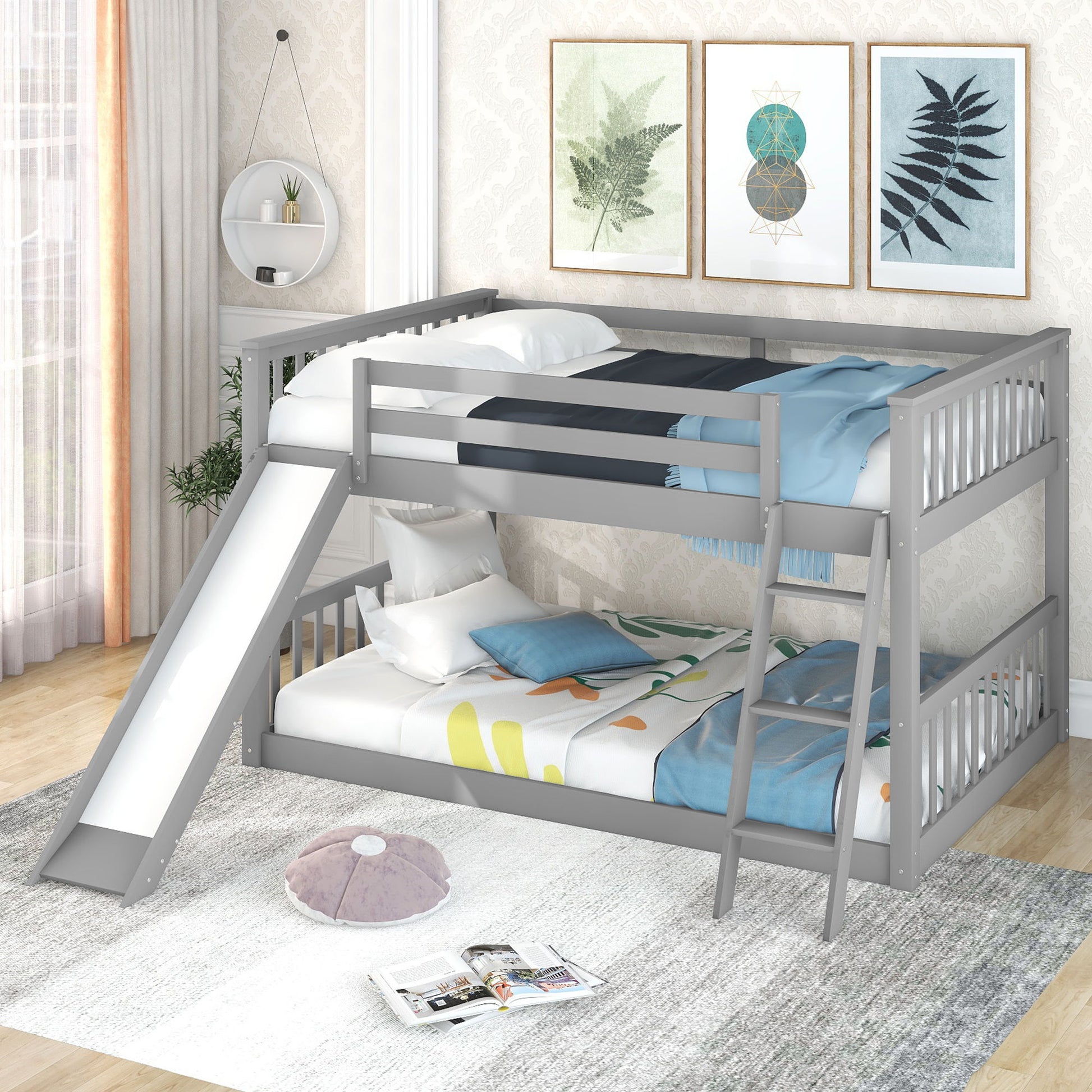 Bunk Bed & Convertible Slide And Ladder