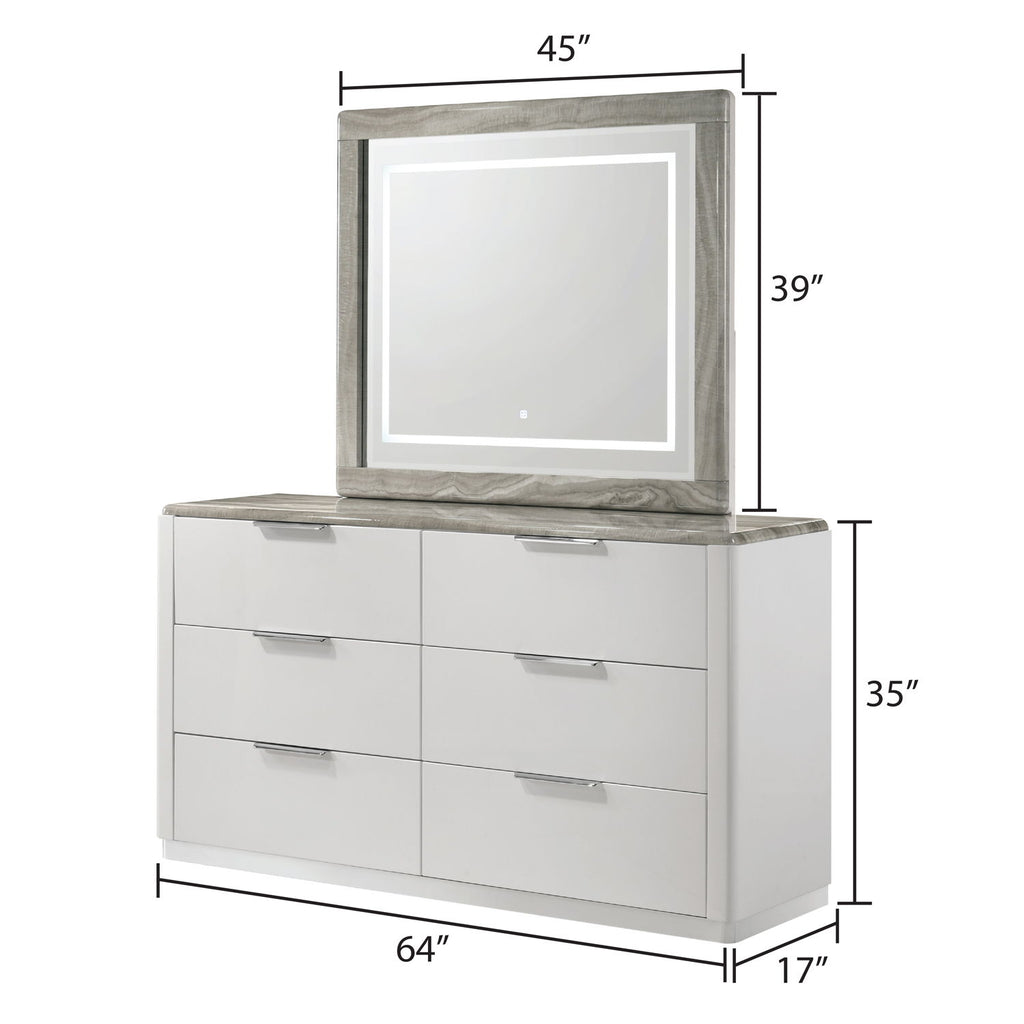 Jazz - Bedroom Set With LED Upholstered Headboard