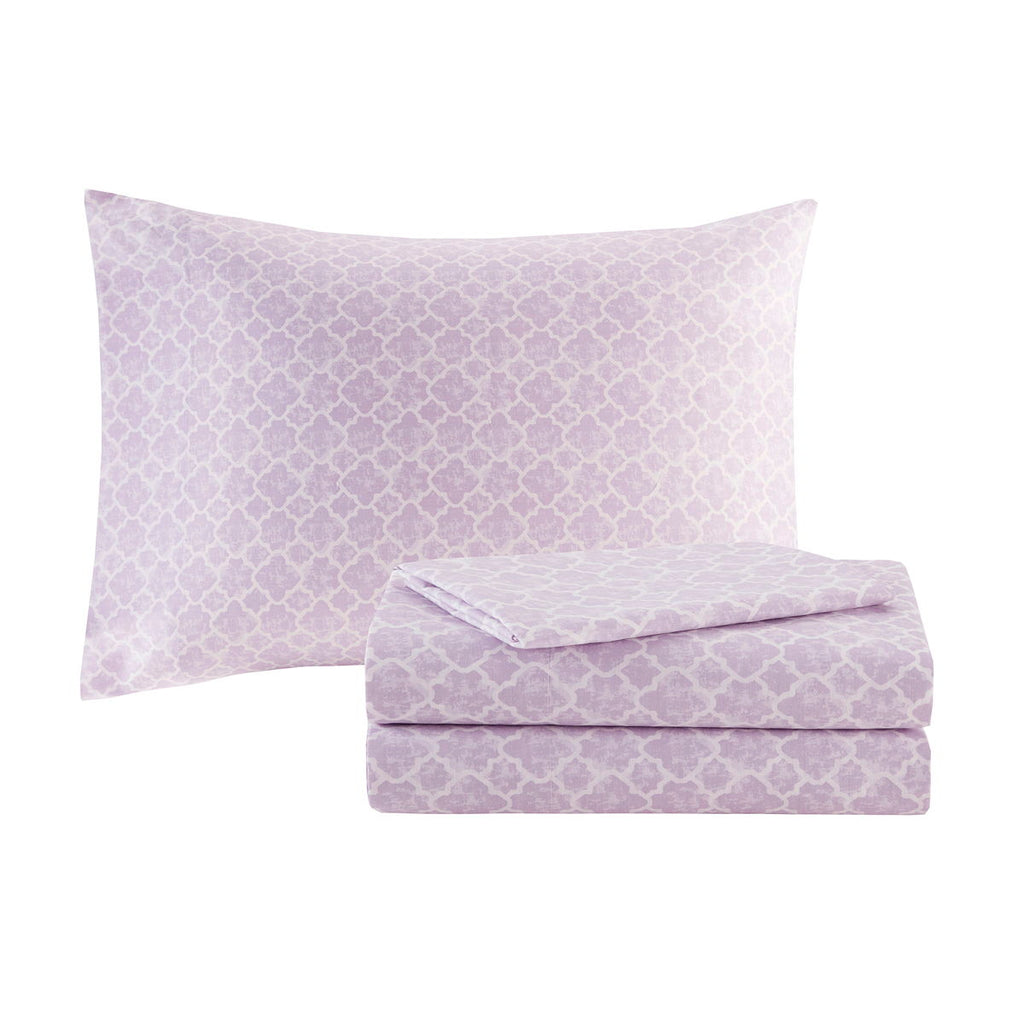 Lafael - Queen Complete Comforter And Sheet Set - Purple