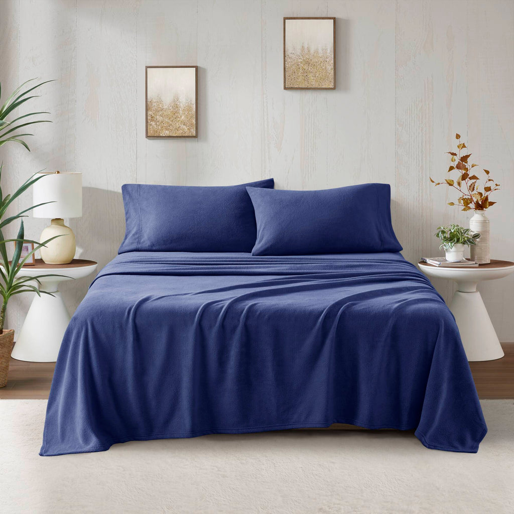 Micro Fleece - Queen Sheet Set - Navy
