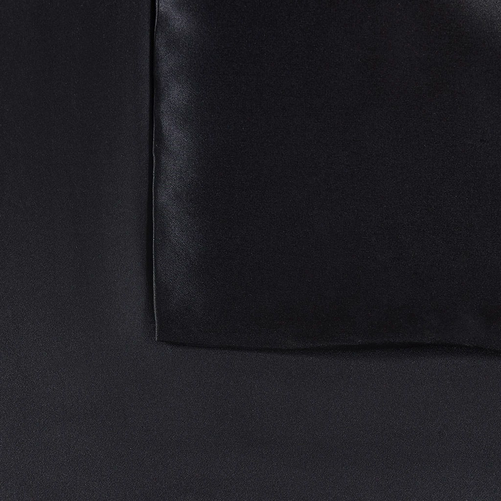 Silk - 100% Mulberry Single Queen Pillowcase - Black
