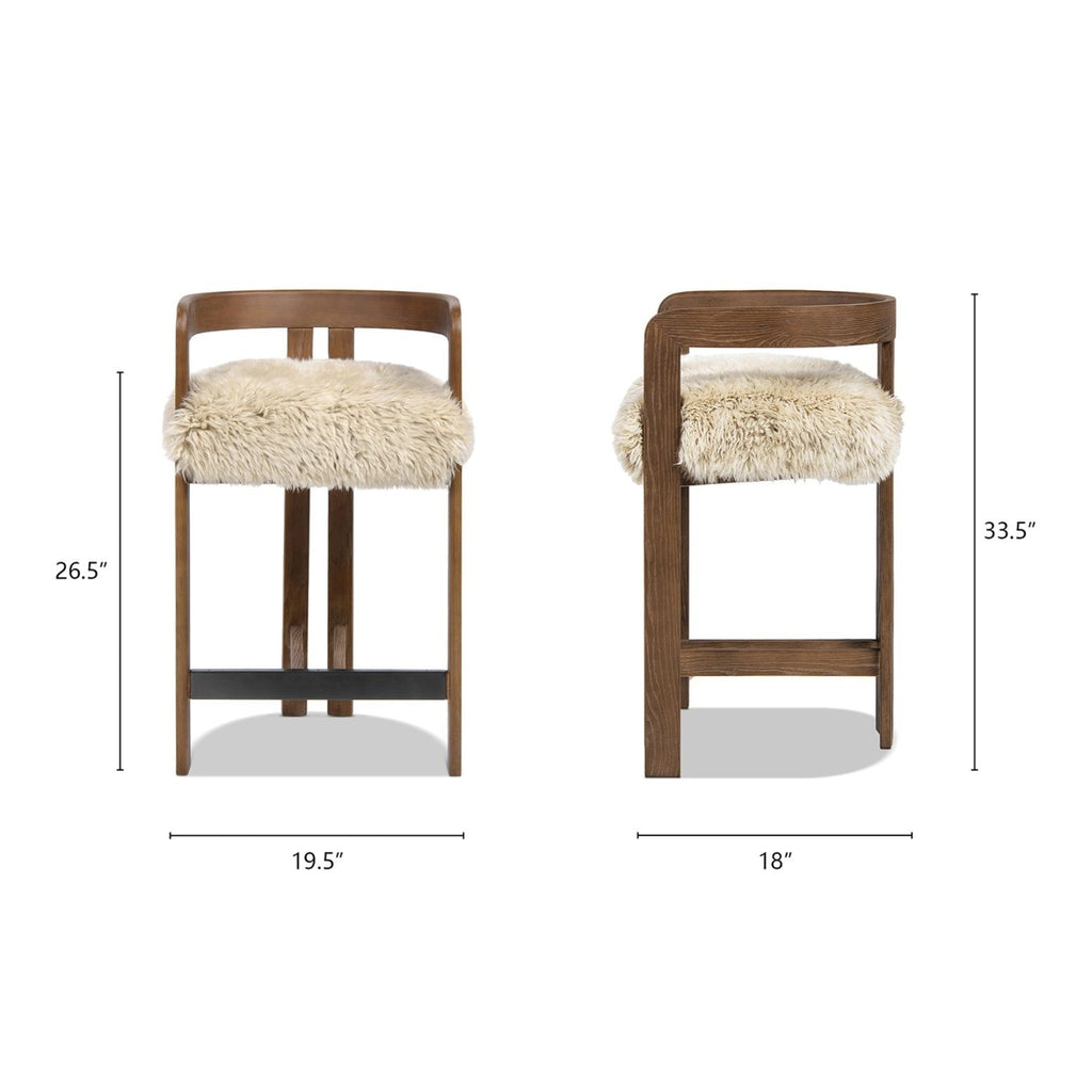 Millwick - Low Back Counter Stool