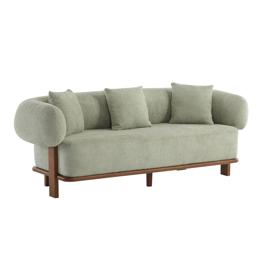 Modern Curved Arm Sofa