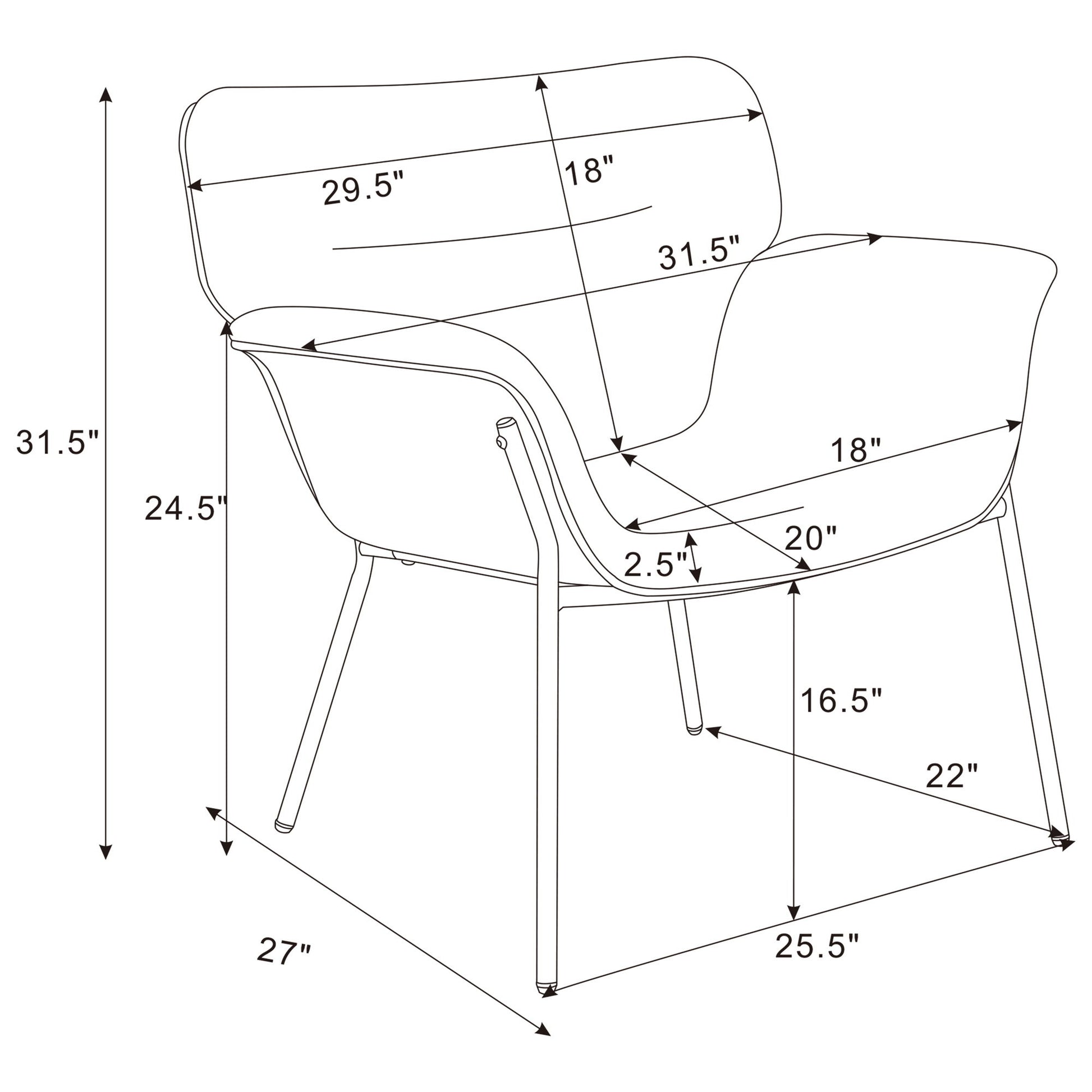 Davina - Arm Accent Chair