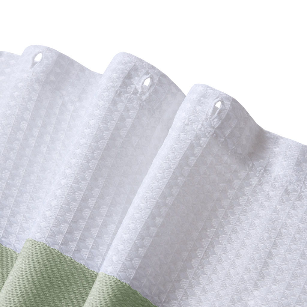 Spa Waffle - 72" x 72" Shower Curtain With 3M Treatment - Sage Green