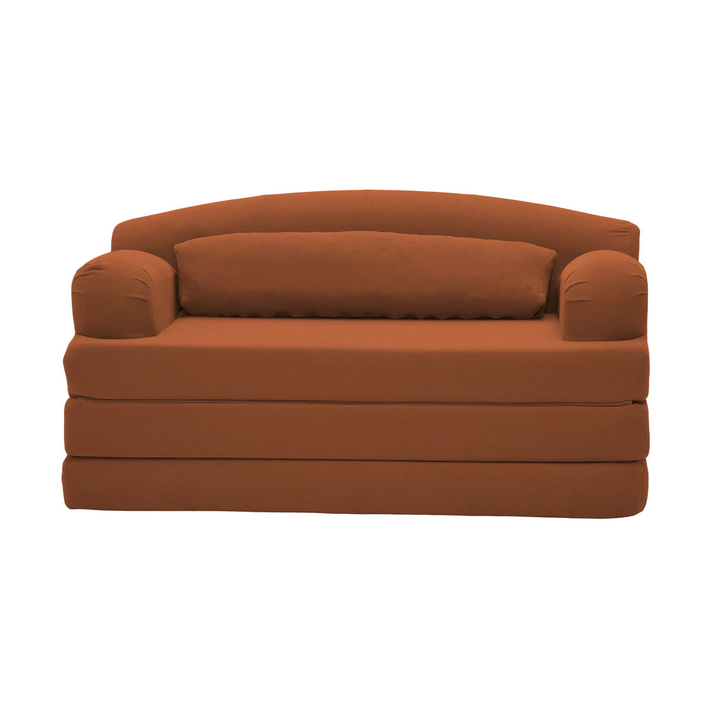2 Seater Sofa Bed, Compact Foldable Floor Couch