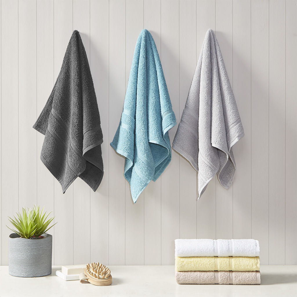 Aegean - 6 Piece Towel Set - Charcoal