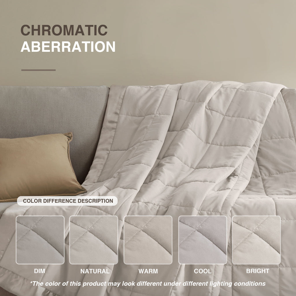 Windom - King All Season Hypoallergenic Blanket With 3M Scotchgard - Gray