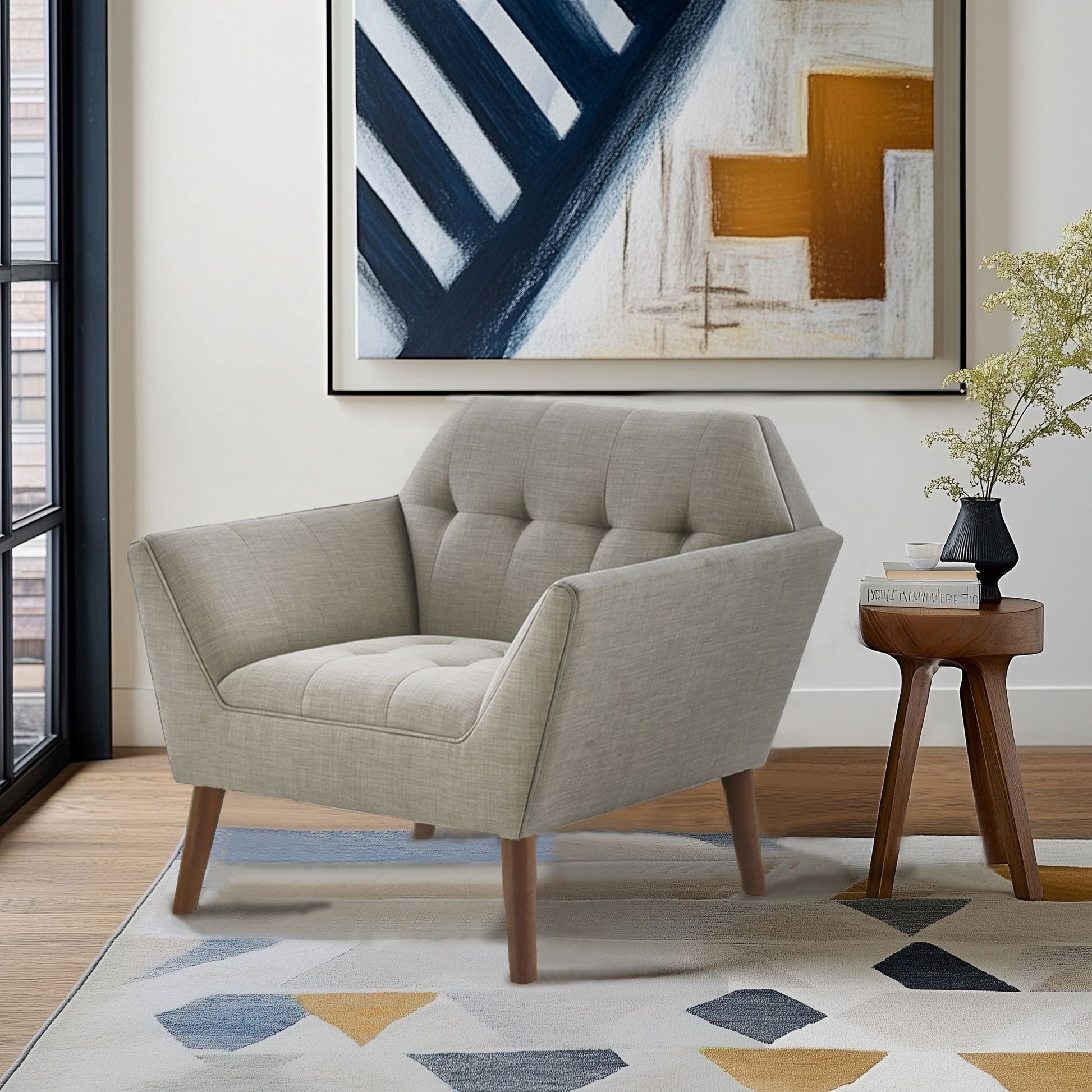 Newport - Lounge Chair - Light Gray