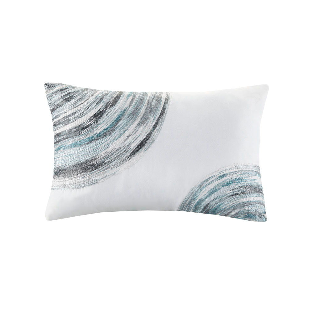 Saben - King Complete Reversible Coverlet And Sheet Set - Aqua