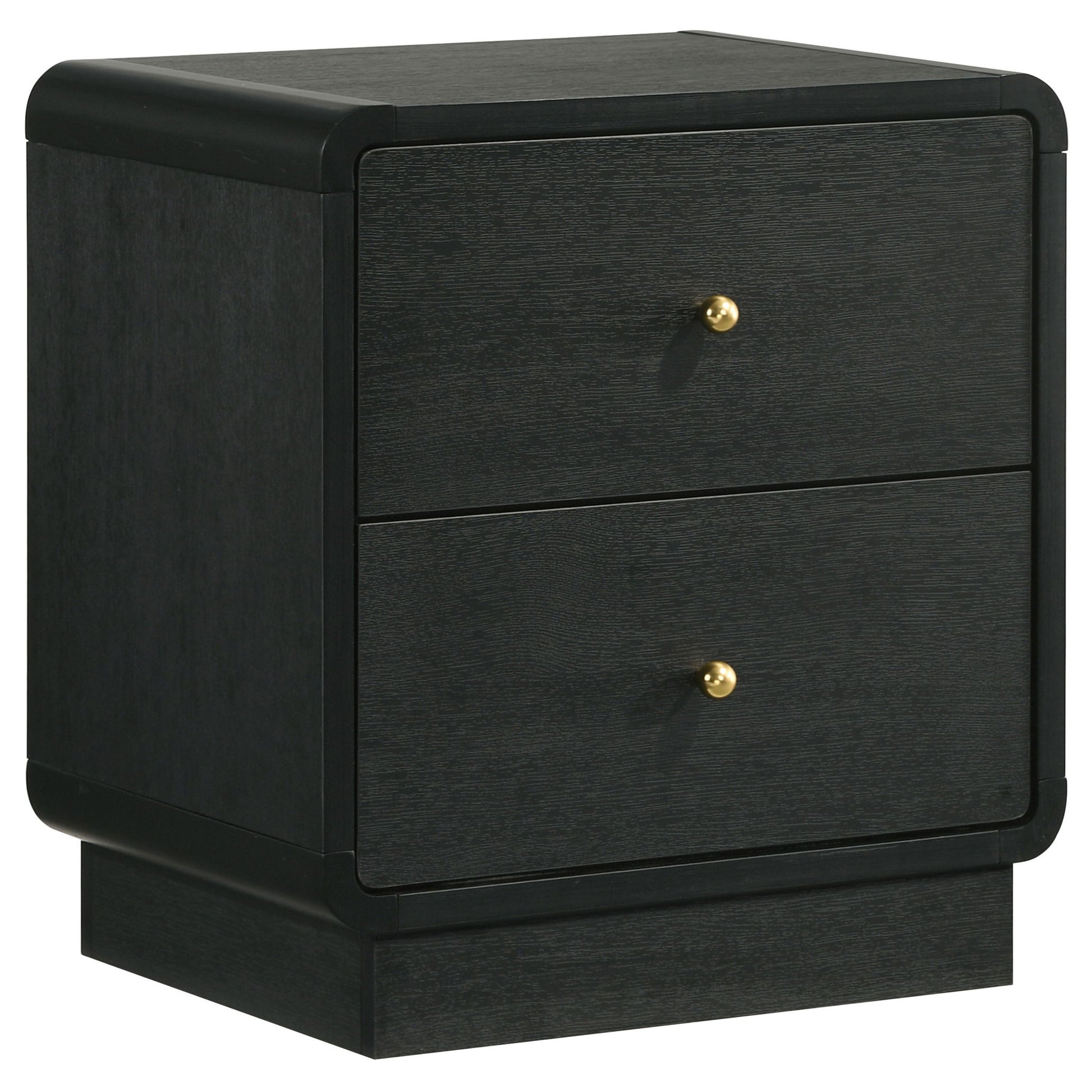 Burton - 2 Drawer Nightstand - Black