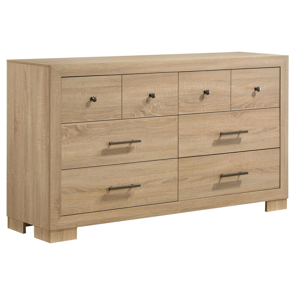 Merritt - 6 Drawer Dresser Cabinet - Light Oak