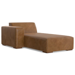 Rex - Left Chaise Sofa Module - Brown