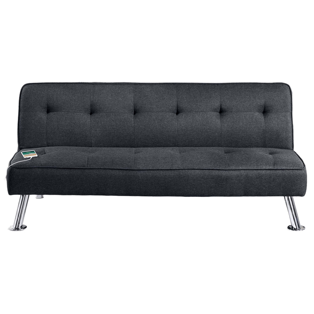 Tufted Sofa With USB Port For Living Room