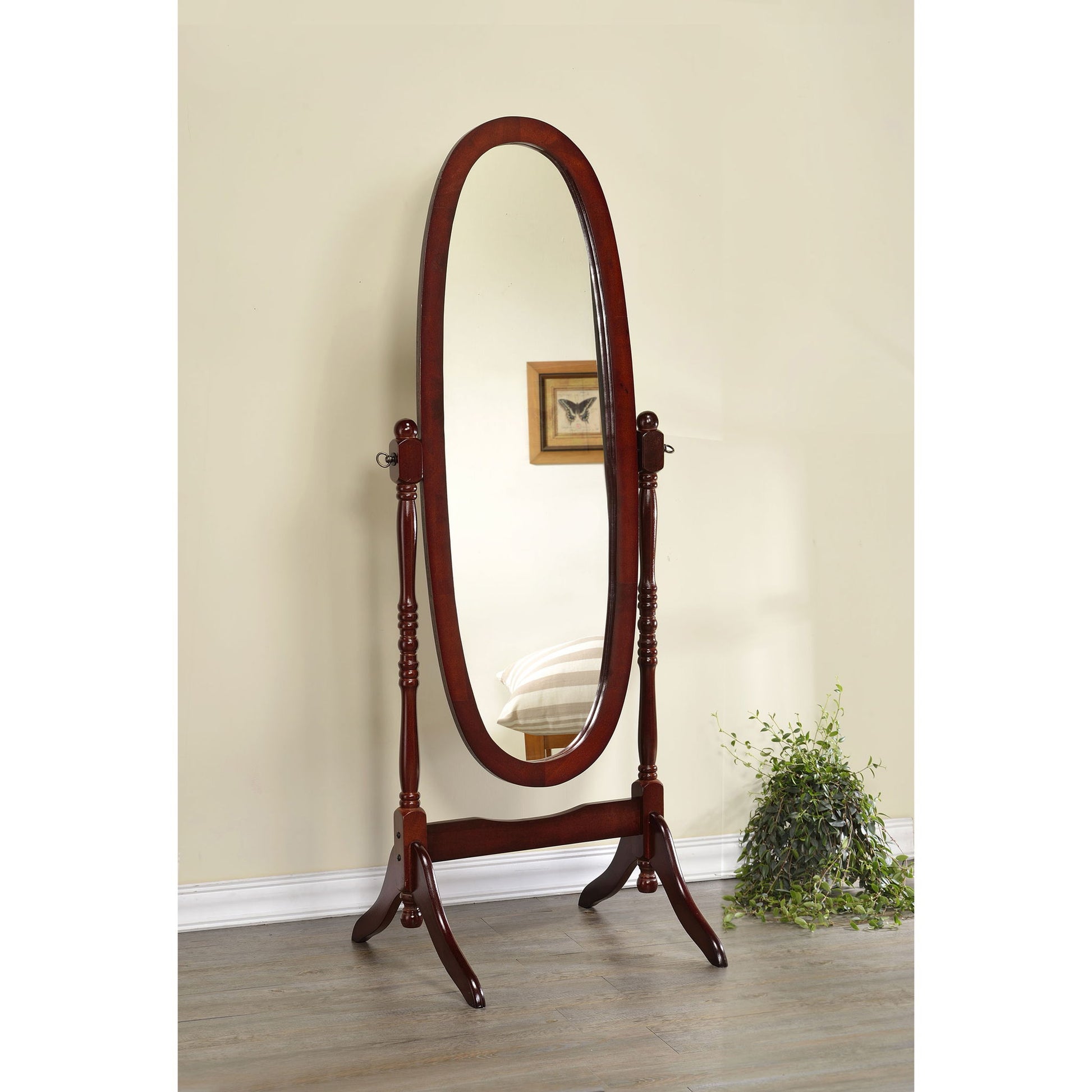 Dunne - Cheval Mirror With Oval Frame