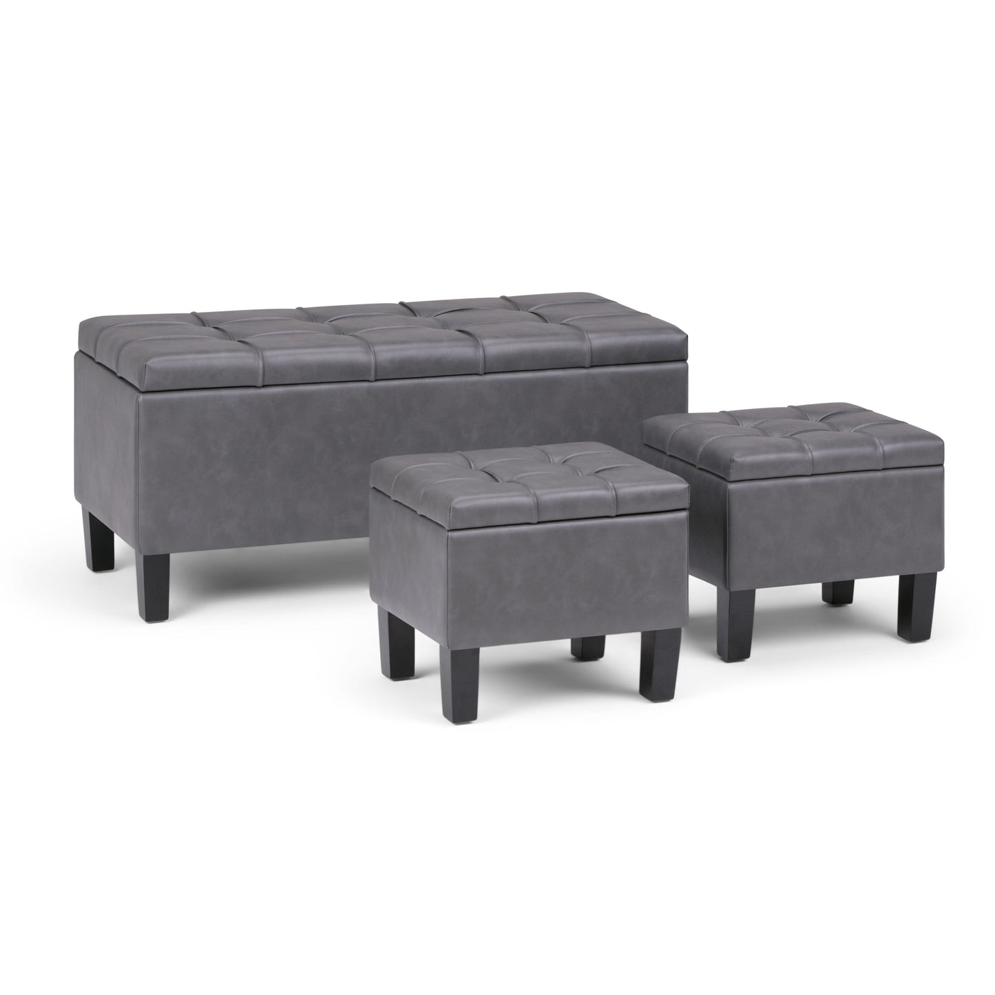 Dover - 3 Piece Storage Ottoman