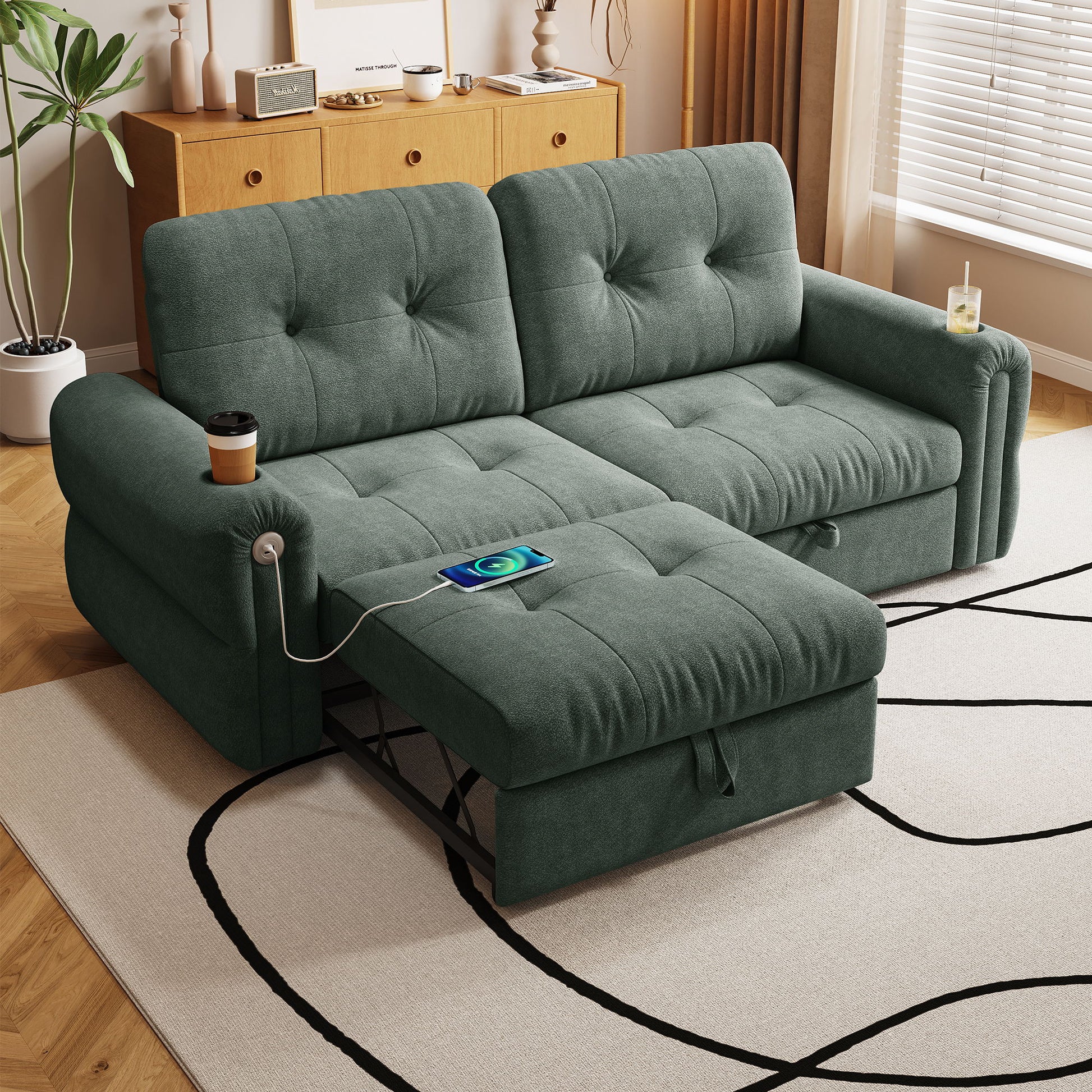 Cloud Like Convertible Sofa Bed With For Living Room