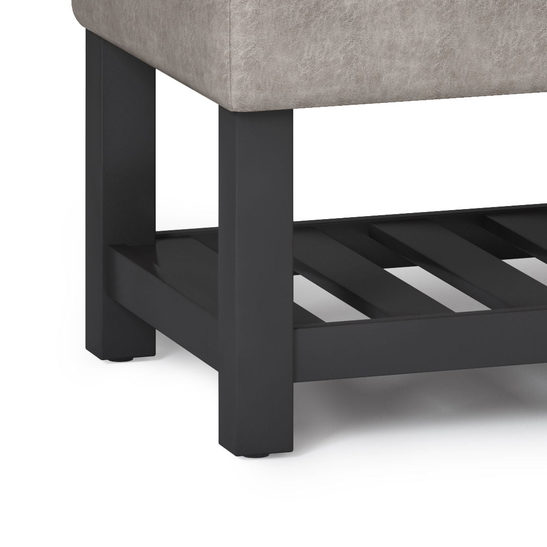 Cosmopolitan - Storage Ottoman Bench with Open Bottom