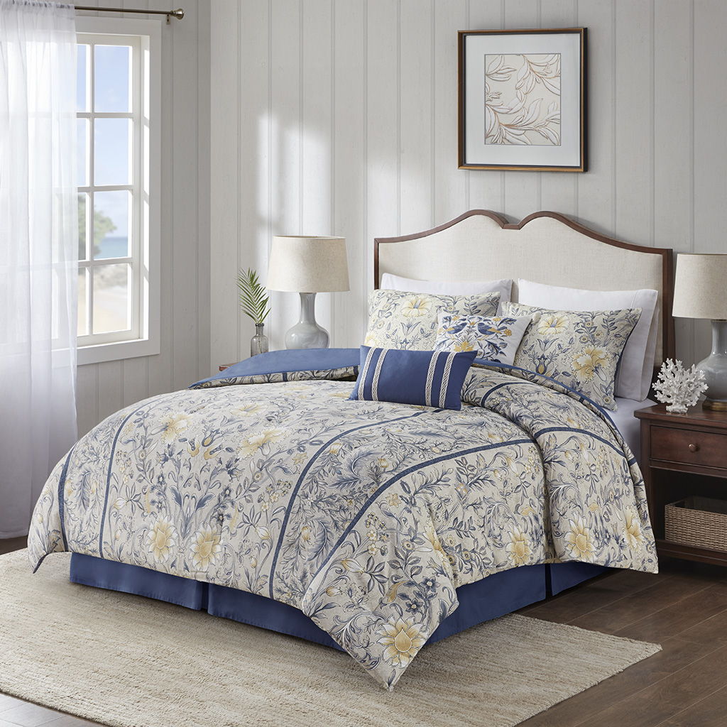 Livia - California King 6 Piece Comforter Set - Multi