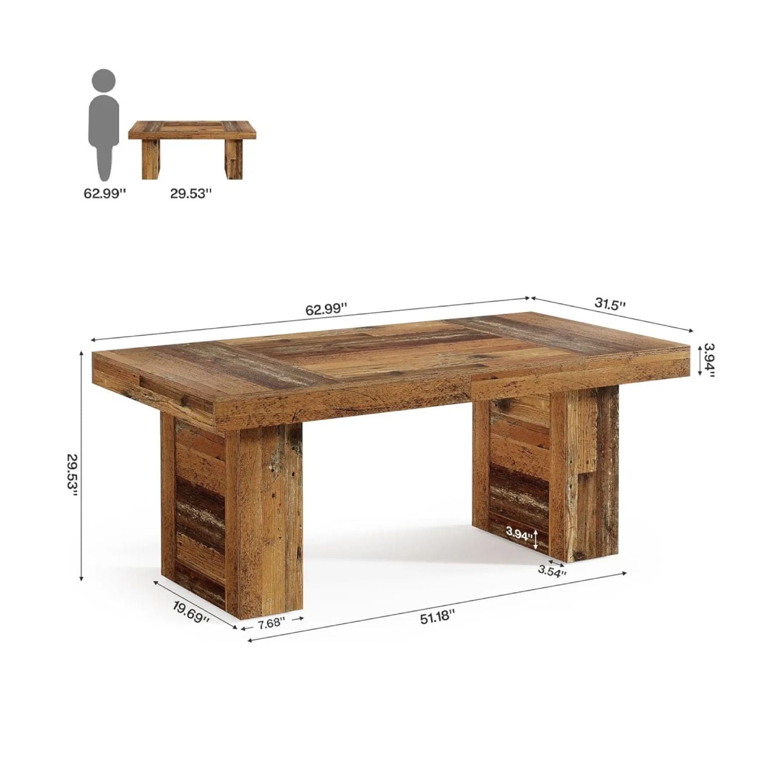 Executive Desk - Brown