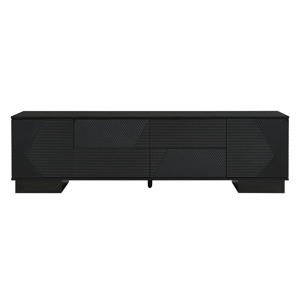 Modern TV Stand With Storage Cabinets, 4 Drawers
