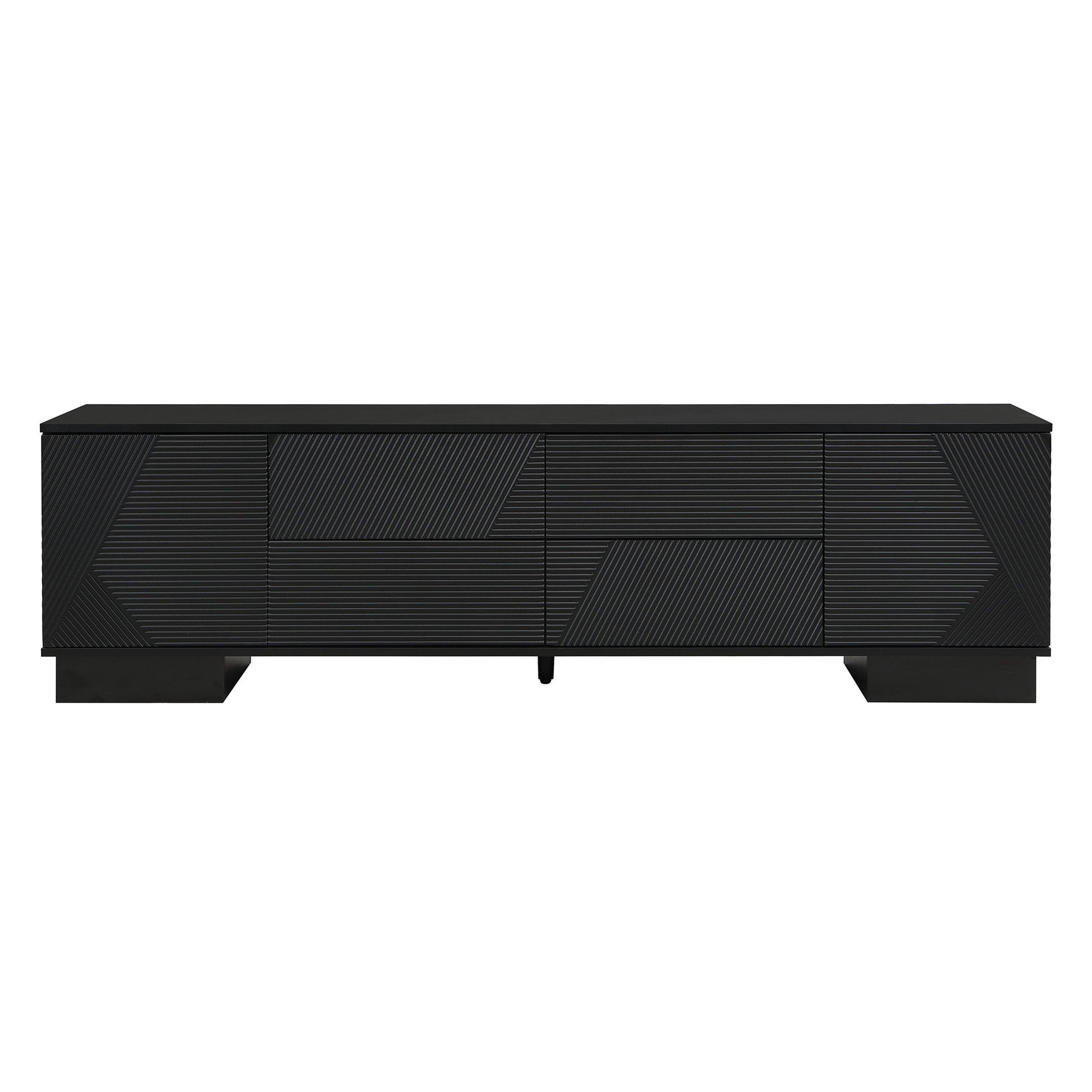 Modern TV Stand With Storage Cabinets, 4 Drawers