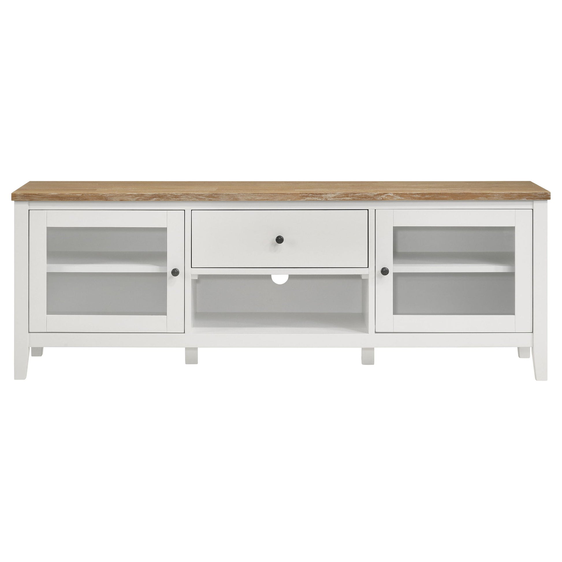 Evanston - 2 Door Stand - White