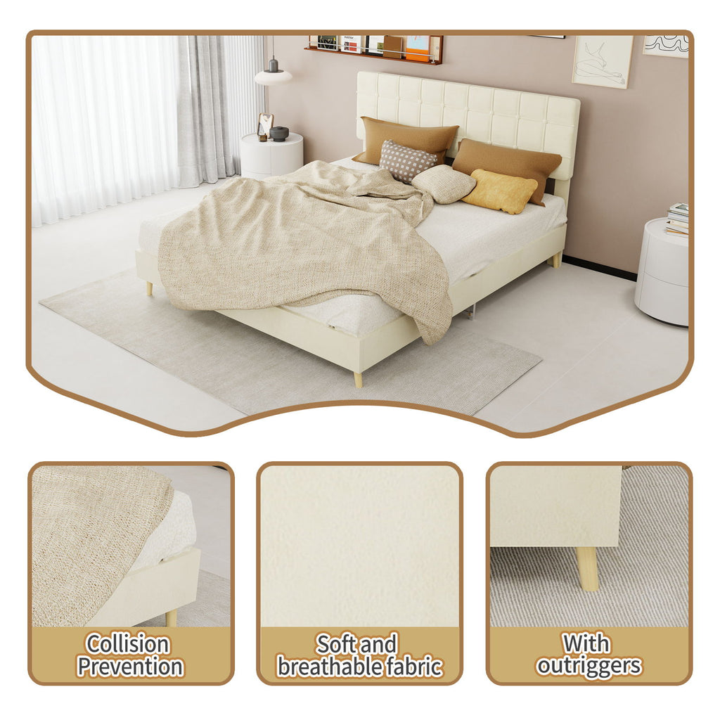 Yungan Lingge Minimalist Soft Pack Headboard Bed