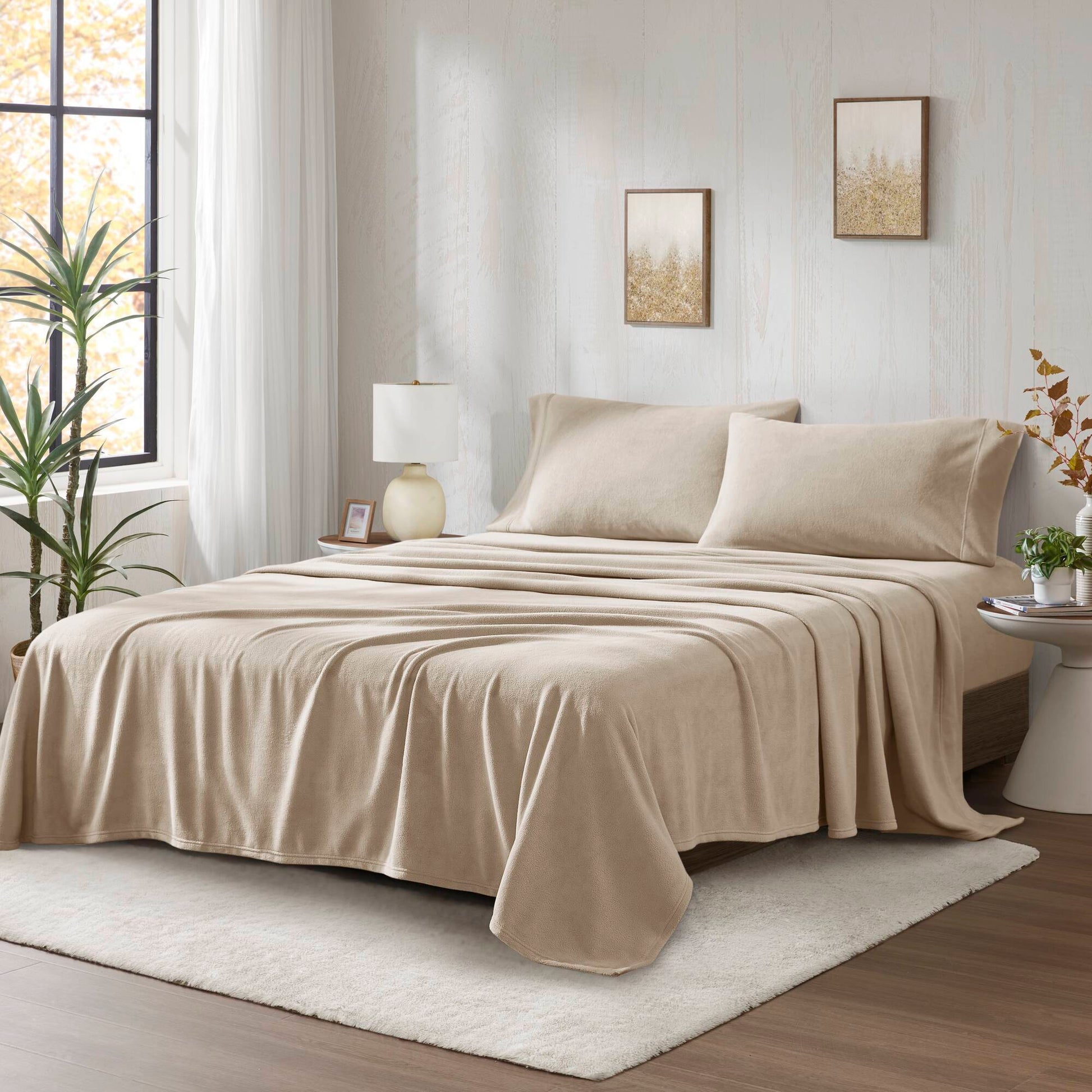 Micro Fleece - Twin Sheet Set - Khaki