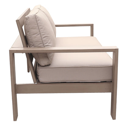 Loveseat, Wood Grained - Light Brown