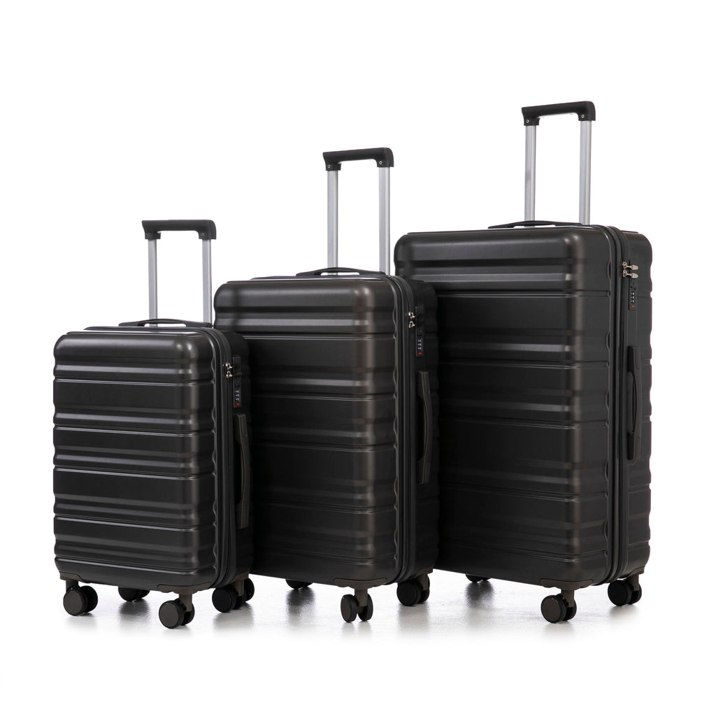 Tourist 3 Piece Luggage Set, Combination Lock, Durable Hard Shell With 360° Silent Wheels