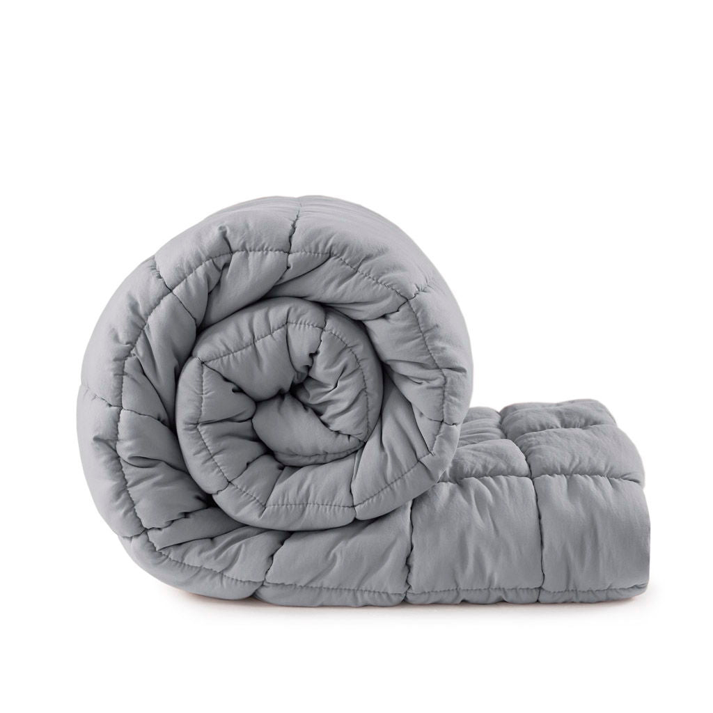Dream Puff - Down Alternative Twin Comforter Set - Gray