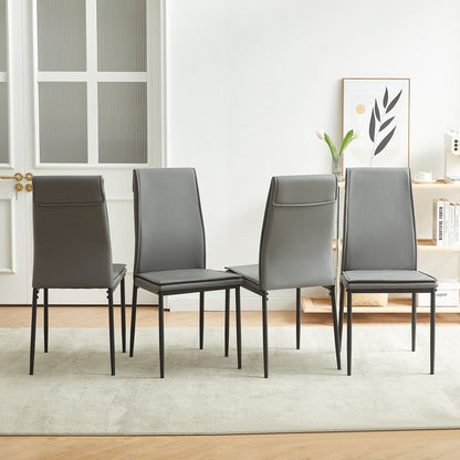 Dining Chairs With Metal Leg (Set of 4)