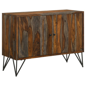 Komomo - 1 Adjustable Shelf Accent Cabinet - Gray