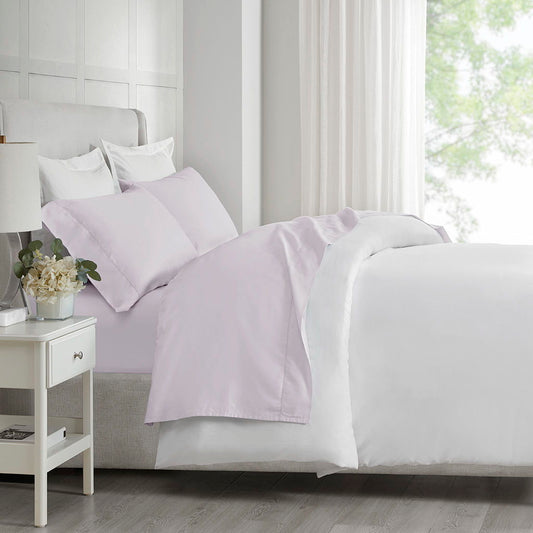 500 Thread Count Egyptian Cotton - Queen Deep Pocket Sheet Set - Lilac