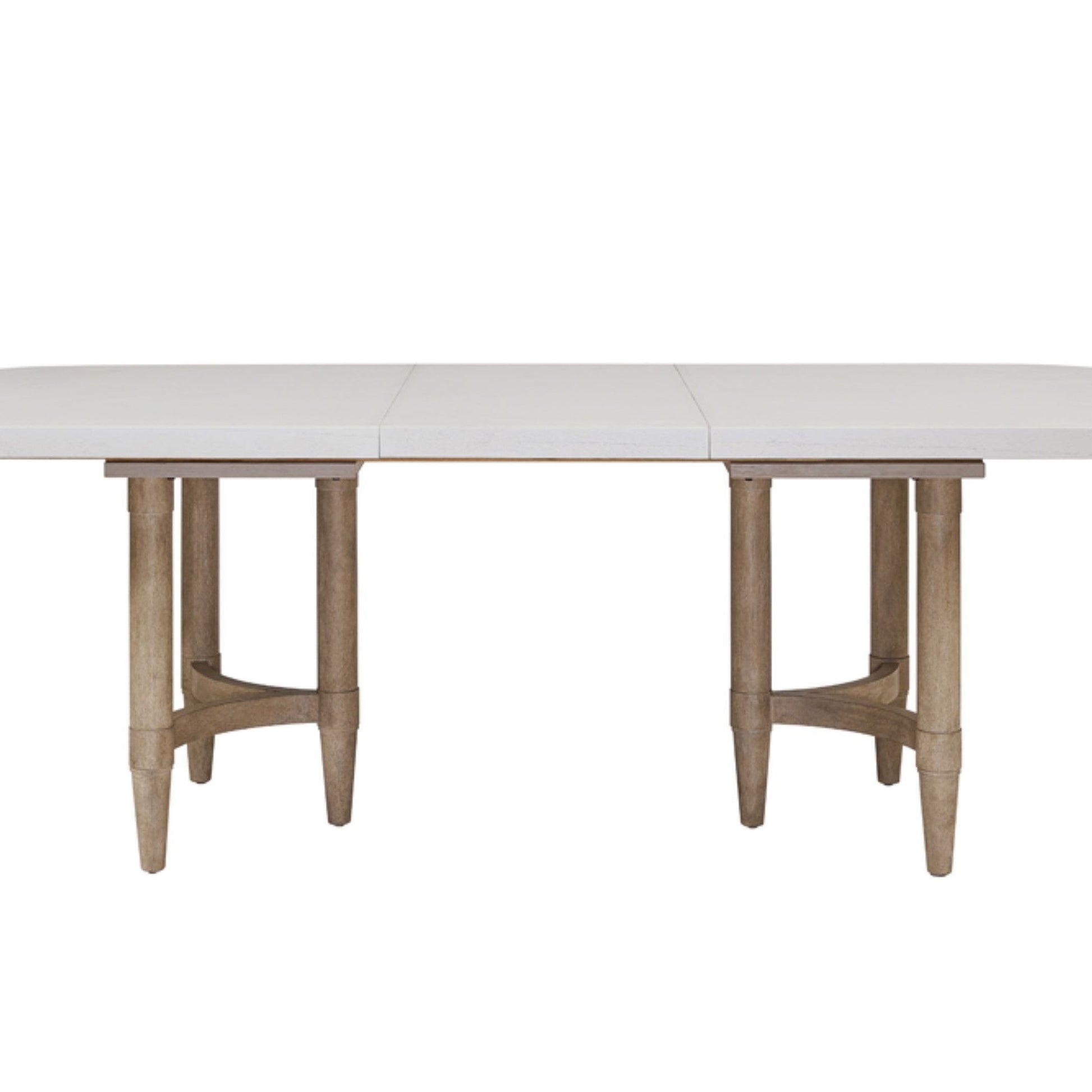 Triad - Double Pedestal Dining Table With Leaf - Sand