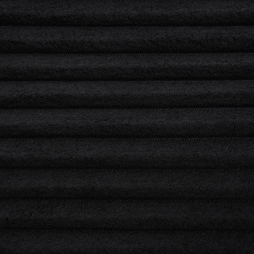 Convertible Loveseat Sofa With Storage, USB Ports, Cup Holders - Black