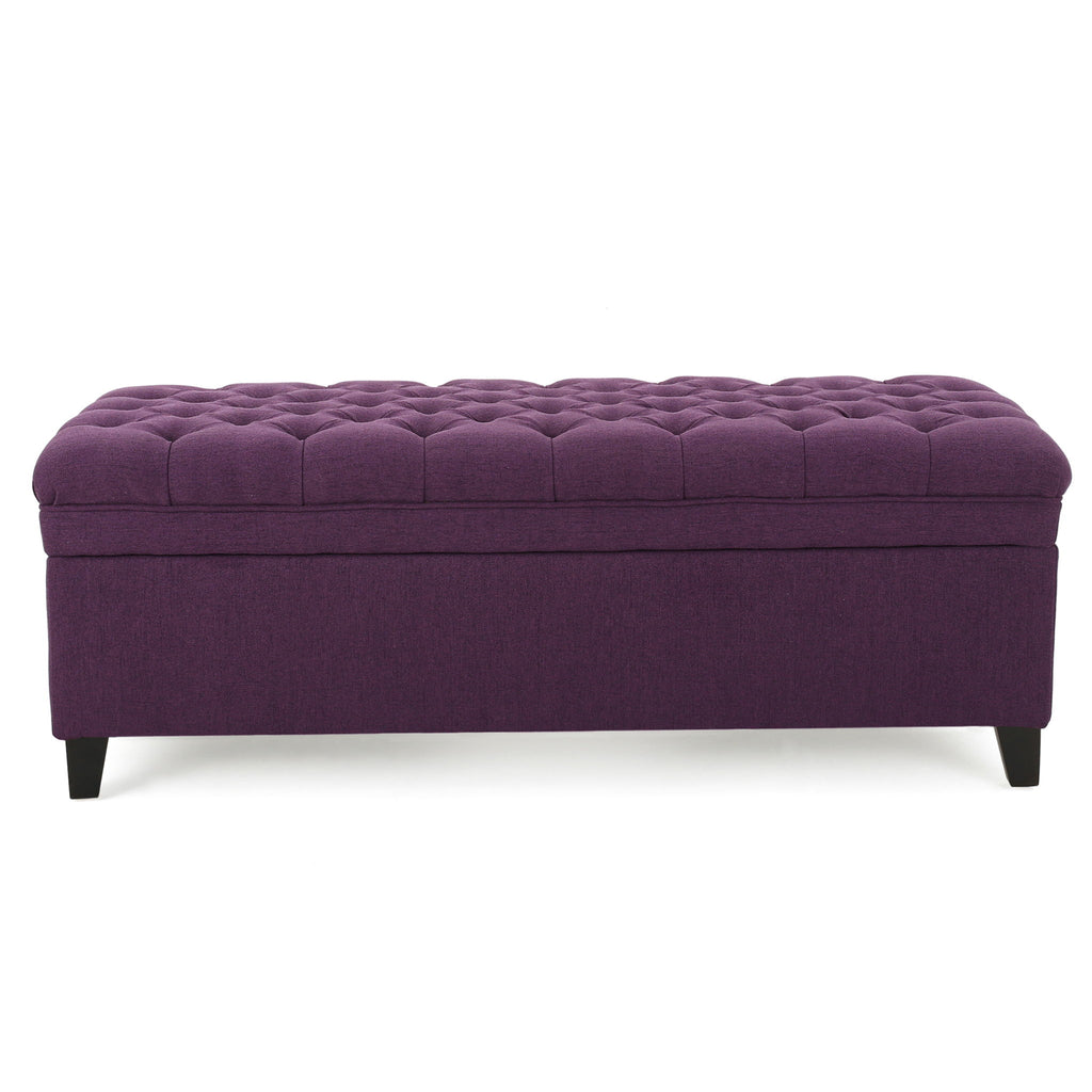 Juliana - Storage Ottoman With Birch Legs