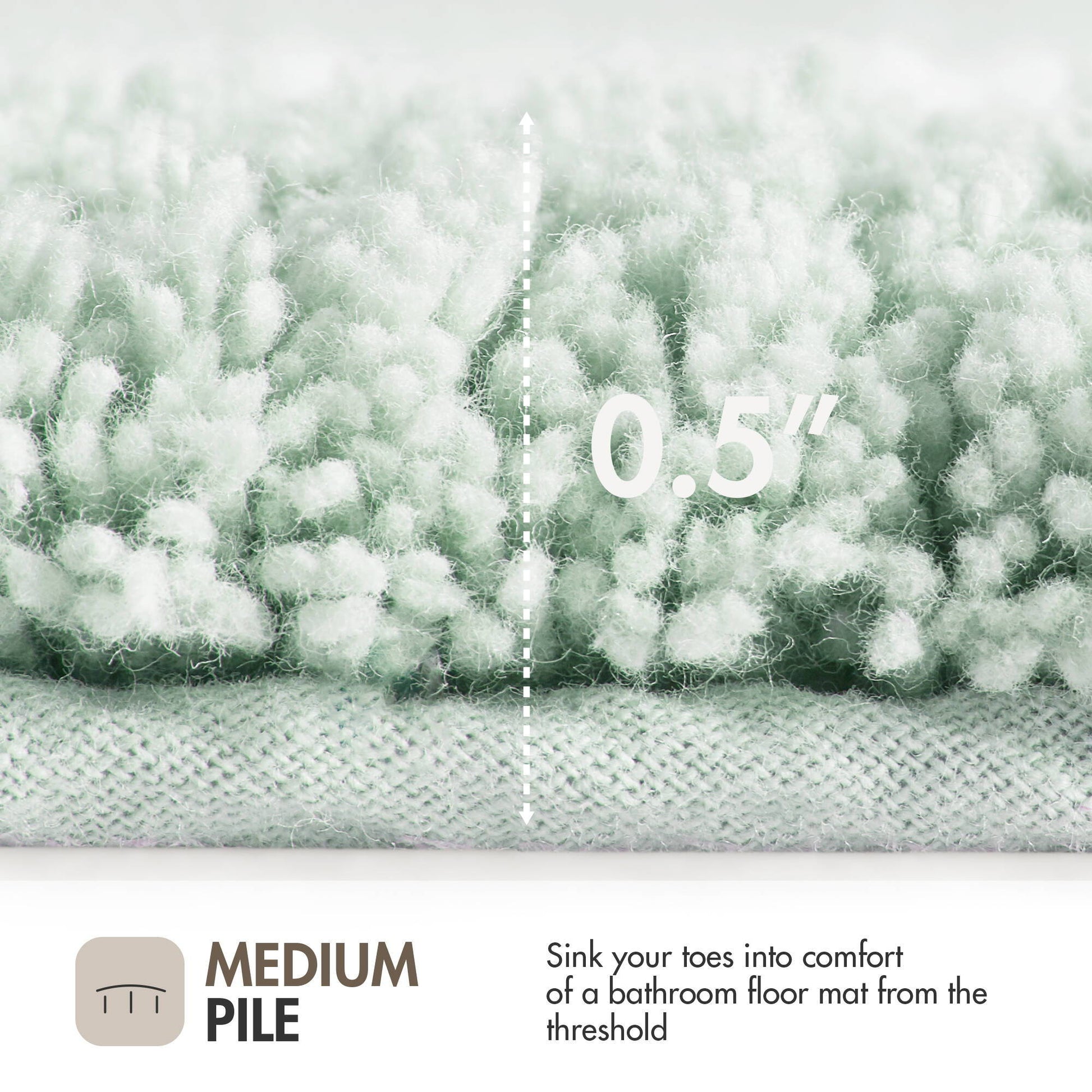 Evan - 24" x 72" Tufted Bath Rug - Seafoam