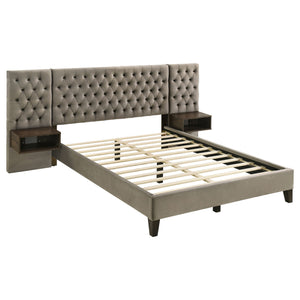 Kiah - Platform Bed With Floating Nightstands