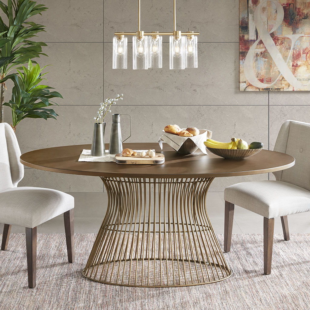 Mercer - Oval Dining Table - Bronze