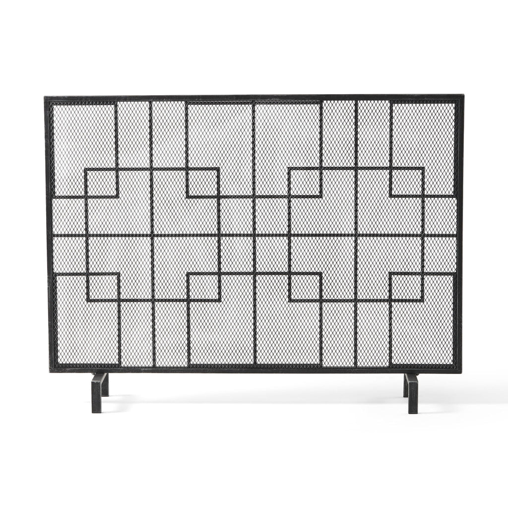 Dorothy - Modern Single Panel Iron Fire Screen