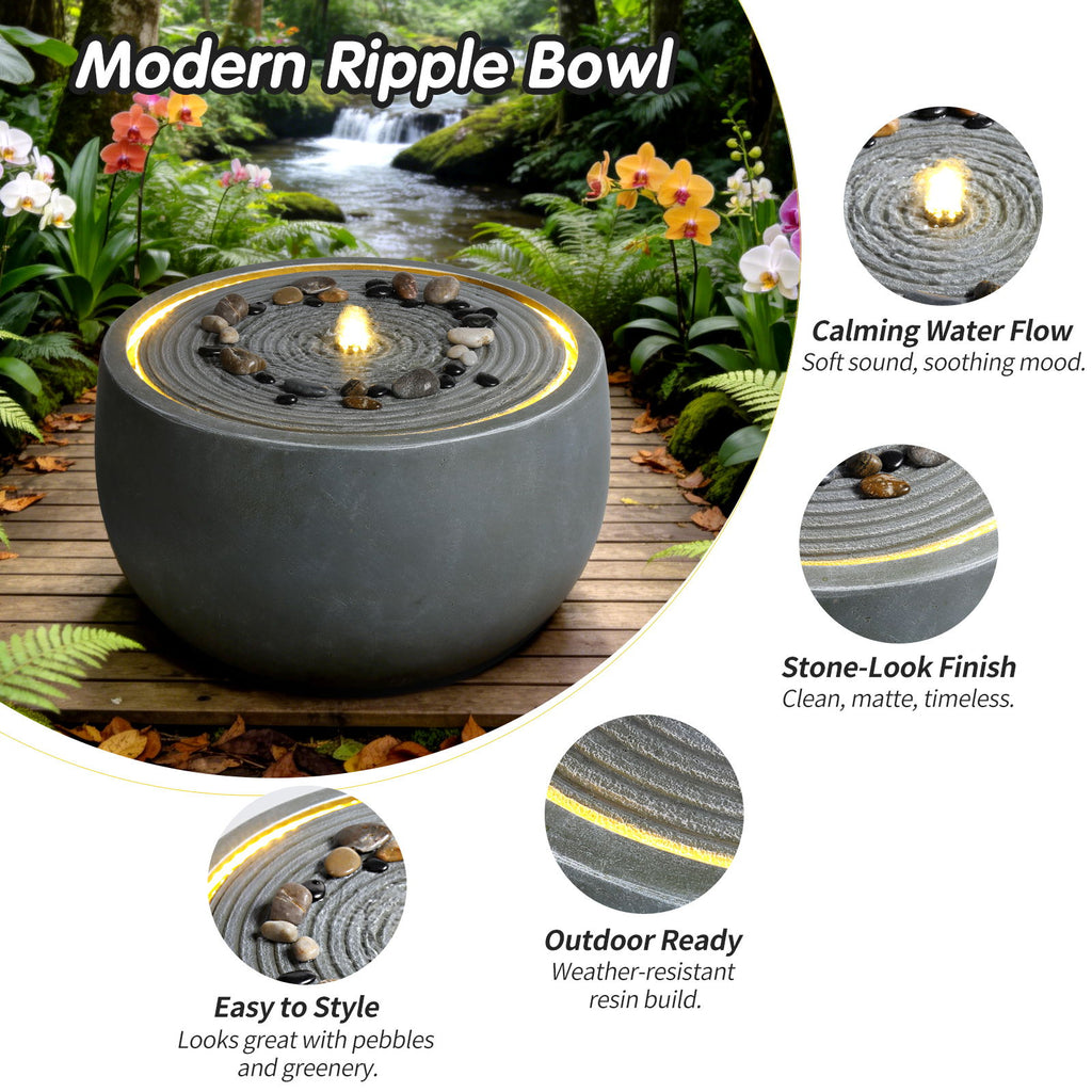 Outdoor Water Fountain Bowl Style For Patio