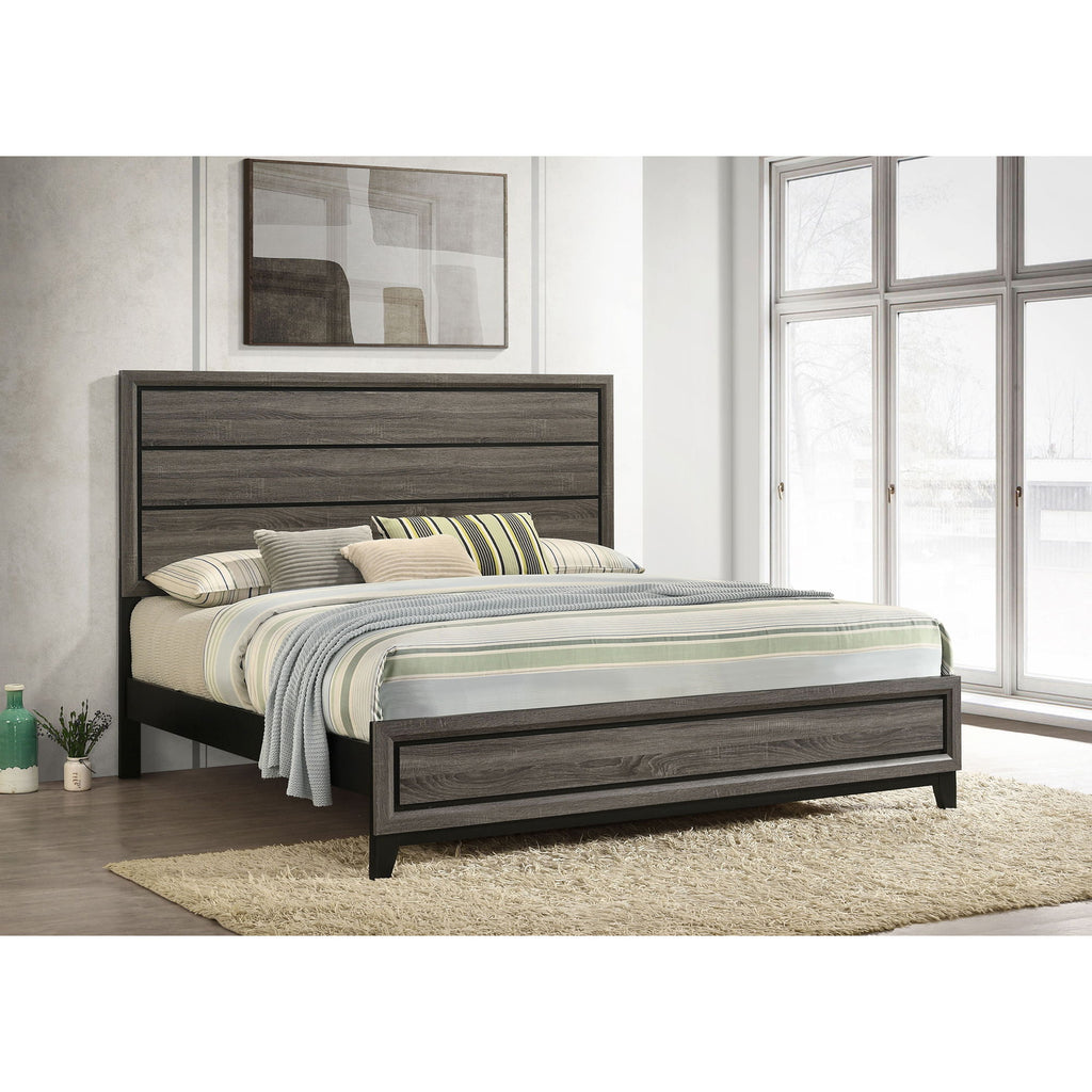 Carina - Eastern King Bed - Oak