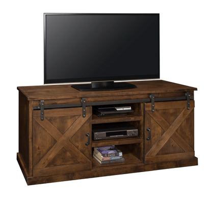 Farmhouse - TV Stand Console - Aged Whiskey