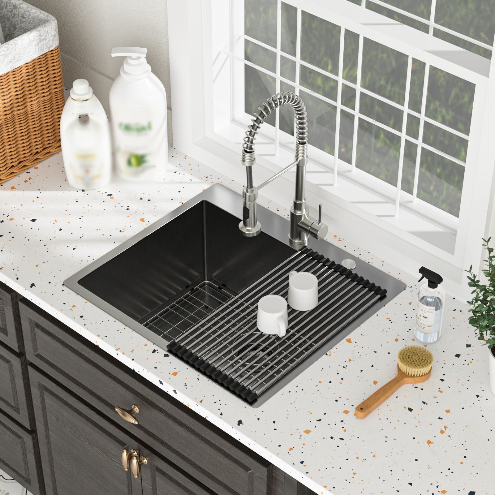 Topmount Kitchen Sink 16 Gauge, Single Bowl